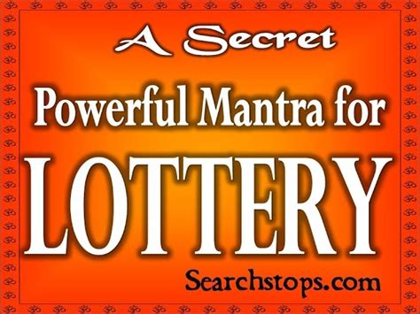 Lottery Mantra - Goddess Lakshmi Mantra For Winning Lottery