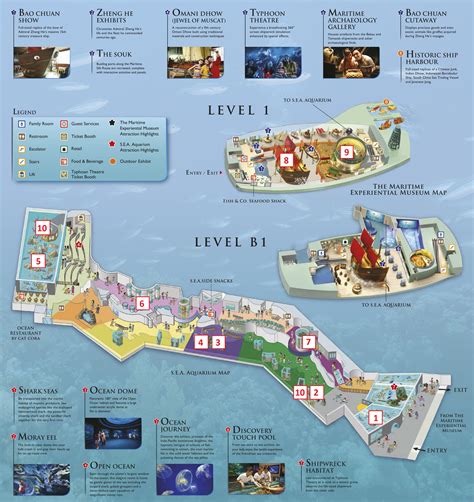 Maritime Aquarium Map