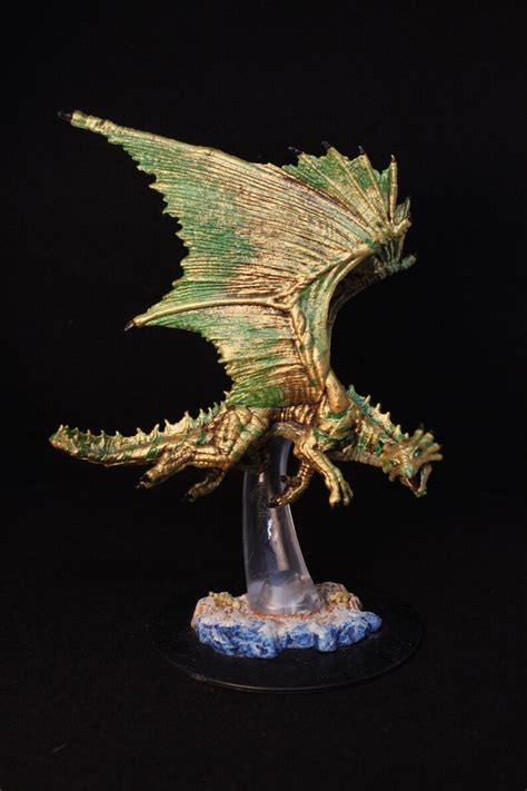 Bronze Dragon TTRPG Painted Miniature DnD Dragon Mini | Etsy