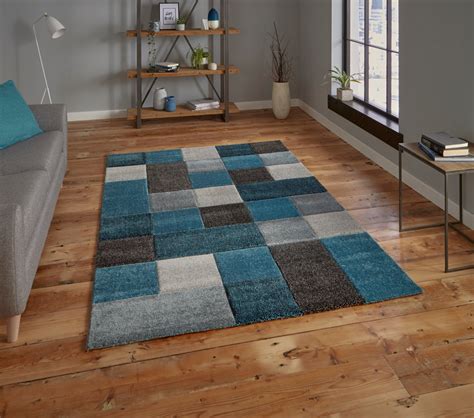 Think Rugs Square Design Mat 100% Polypropylene Durable Modern Home Brooklyn Rug | eBay