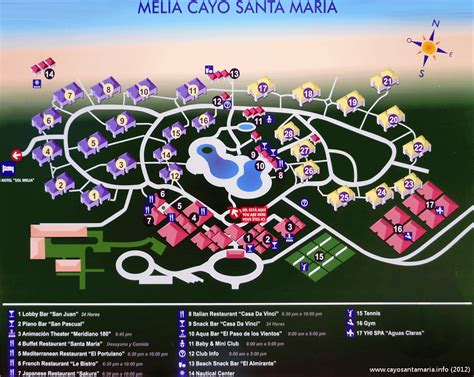 Resort Map | Melia Cayo Santa Maria | Cayo Santa Maria, Cuba