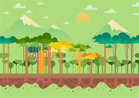 Abstract Forest 182718 Vector Art at Vecteezy