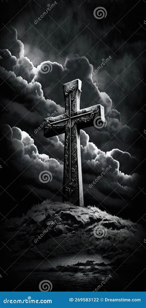 Cross Wallpaper Faith Illustration Design Art. Stock Illustration - Illustration of holy ...