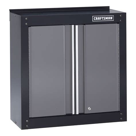 Craftsman 28" Wide Wall Cabinet - Black/Platinum / Wall Storage Garage ...