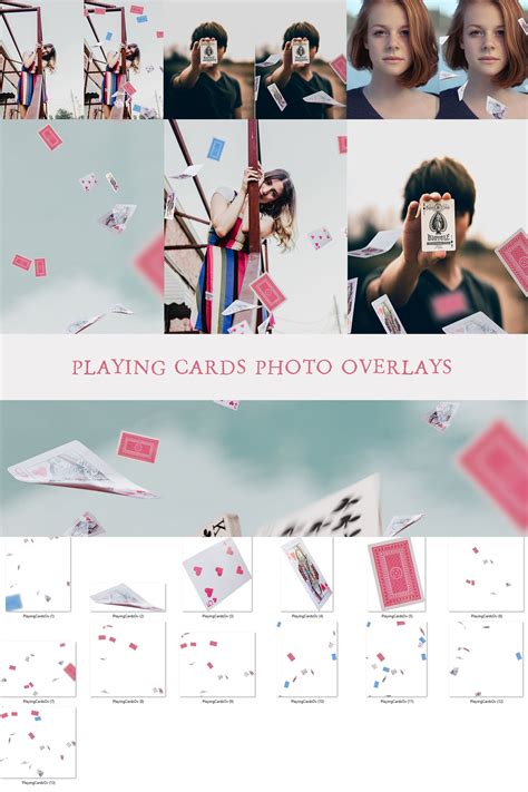 Playing Cards Overlays Photo Overlays Digital Overlays | Etsy