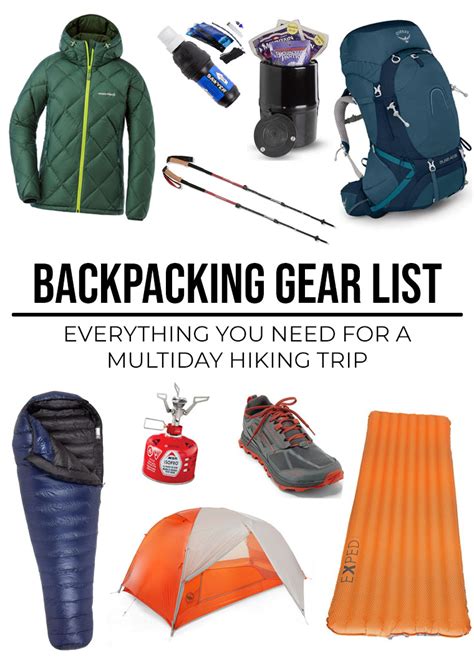 Backpacking Gear List: What To Take For Overnight Backpacking - Leave No Tracy