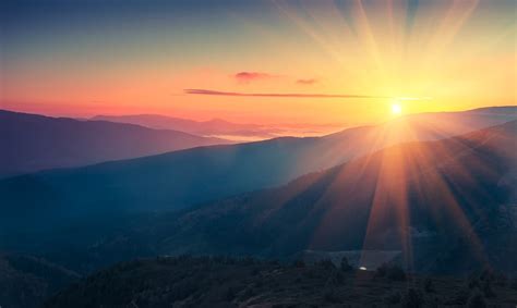 Panoramic view of colorful sunrise in mountains. - Asset Planning Corporation - Knoxville, TN