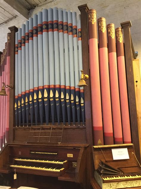 Pipe Organ with Colorful Pipes - Estey Organ Museum