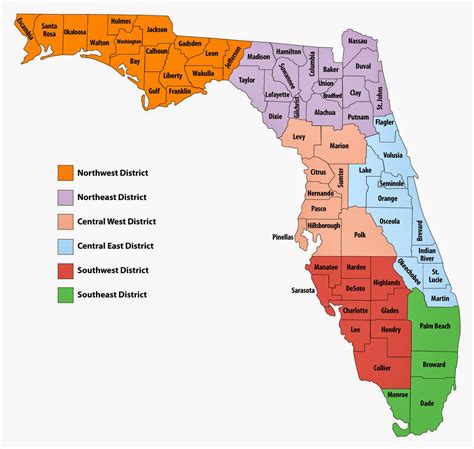 Mapa De La Florida Central