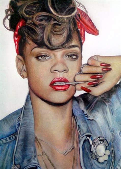 Stars Portraits - Portrait of Rihanna by ghosthorror - 5 | Celebrity ...