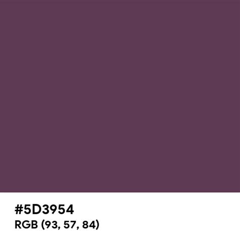 Dark Byzantium color hex code is #5D3954