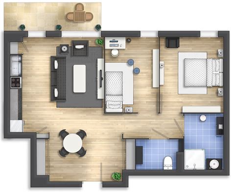 Floor plan rendering 13 by Alberto Talens Fernández at Coroflot.com