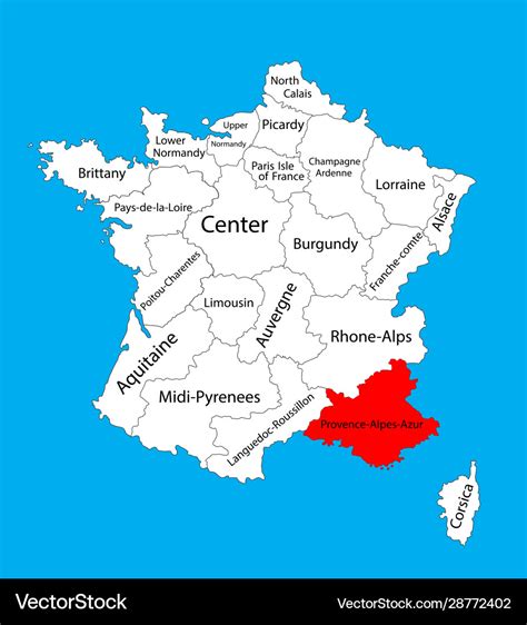 Map Of France With Provence - Vitia Jillayne