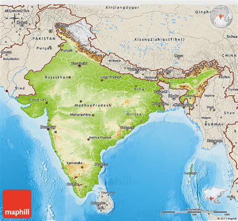 Relief Map India ~ EXODOINVEST