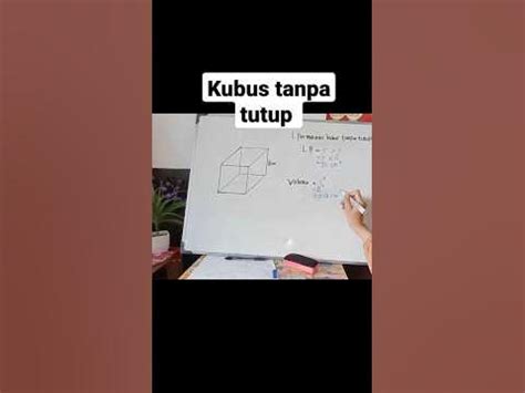 Luas permukaan & volume kubus tanpa tutup - YouTube