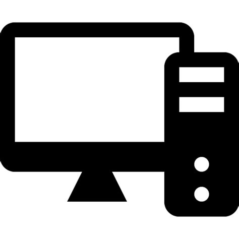 Desktop Computer Icon transparent PNG - StickPNG