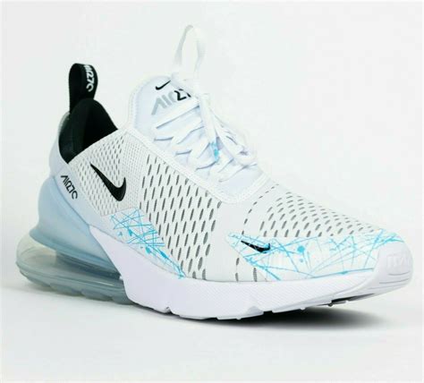 Nike Air Max 270 White Mens Low Top Custom 'Tiff' Shoes Running All Sizes 4-14 - Athletic