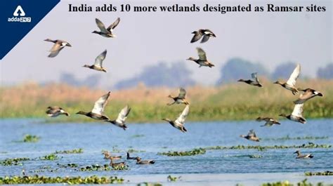 Ramsar sites: India adds 10 new wetlands in the list