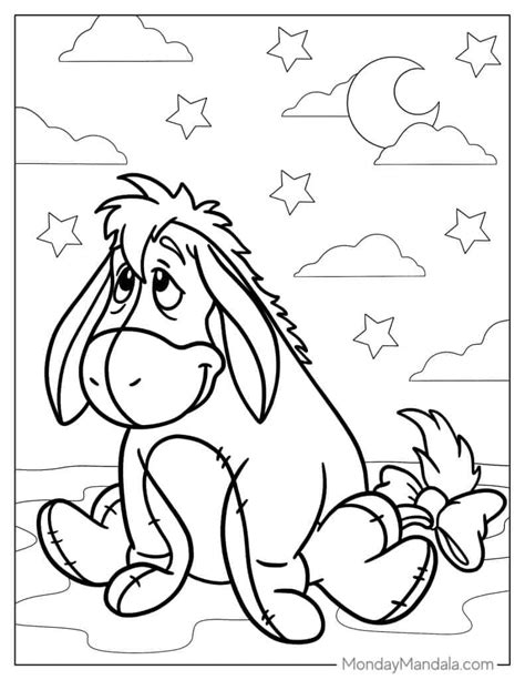 Cute Eeyore Coloring Pages