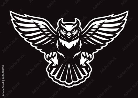 Owl Vector Logo Stock Vector | Adobe Stock