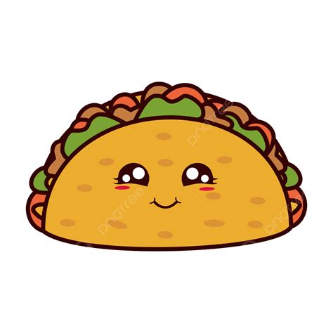 Funny Taco Clipart PNG Images, Funny Smile Taco Illustration, Funny, Taco, Illustration PNG ...