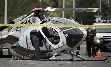 2 officers hurt in Vegas police helicopter crash - The Blade