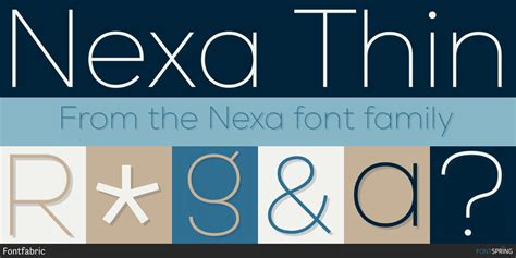 Similar Fonts To Nexa | Fontspring