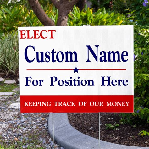 Generic Custom Political Yard Sign - CustomSigns.com