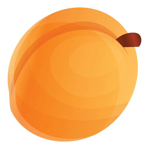 Tasty apricot icon, cartoon style 14365059 Vector Art at Vecteezy