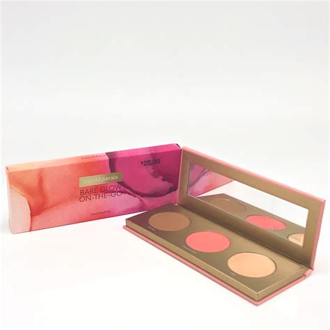 bareMinerals Bare Glow :Face Palette Bronzer,Highlighter Blush Palette,$31 Value 98132570652 | eBay