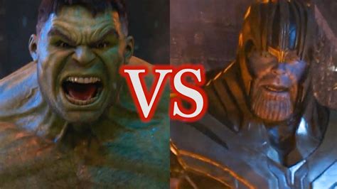 World War Hulk Vs Thanos