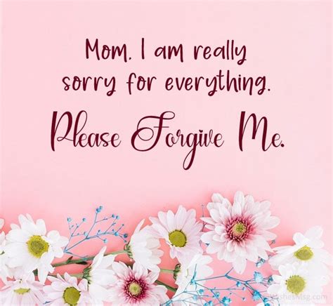 Sorry Mom - Apology Quotes for Mother | WishesMsg