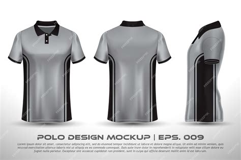 Premium Vector | Vector Polo Shirt Mockup Design