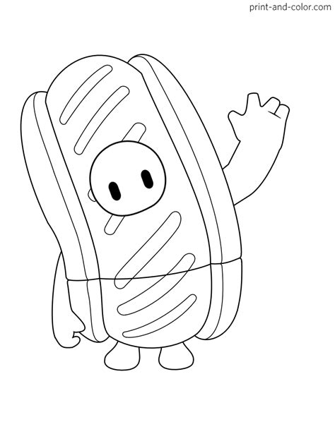 Fall guys coloring pages | Print and Color.com