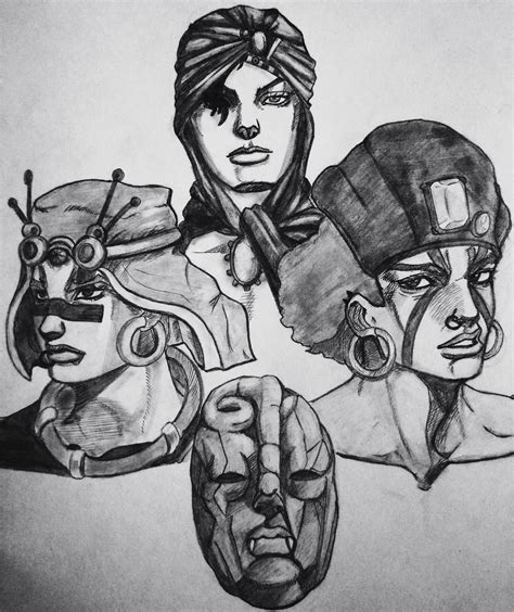 Pillar Men - fanart by me. : r/StardustCrusaders