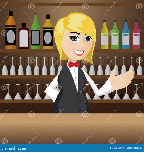 Bartender Clip-art Cartoon Vector | CartoonDealer.com #87238419