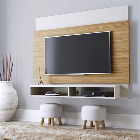 wall board with stylish TV floating shelf unique media room storage and display ideas for wall ...