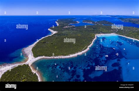 Island Dugi otok, Adriatic sea, Croatia. Famous beach Saharun Stock Photo - Alamy