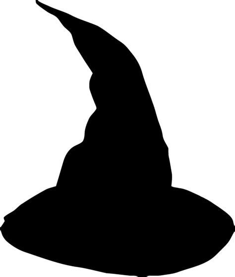 Witch hat Witchcraft Clip art - black and white png download - 653*768 - Free Transparent Witch ...