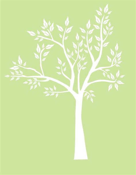 Large White Tree Decal Tree Wall Decal Large Tree Decal - Etsy