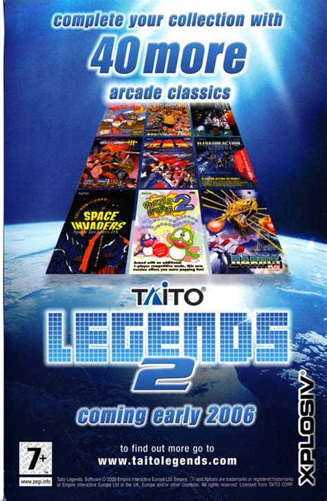 Taito Legends (2005) PlayStation 2 box cover art - MobyGames