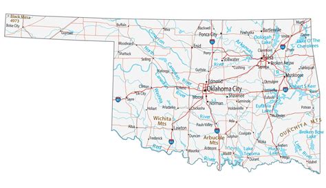 Oklahoma Map By City - Verla Jeniffer