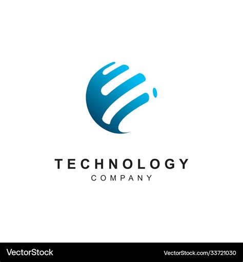 Technology logo designabstract tech icon Vector Image