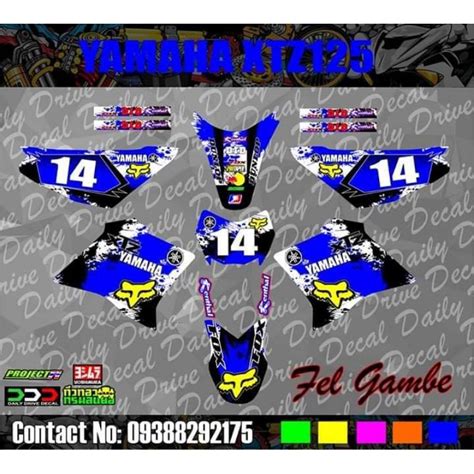 yamaha Xtz 125 decals | Shopee Philippines