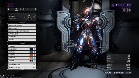 Fashionframe Gauss : r/Warframe