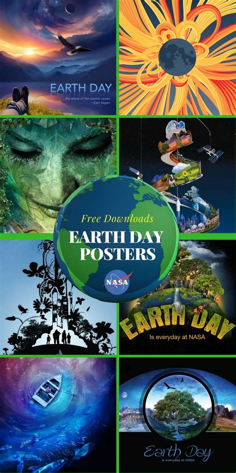 NASA Earth Day Posters: Download these free printable posters that celebrate Earth Day. | Earth ...