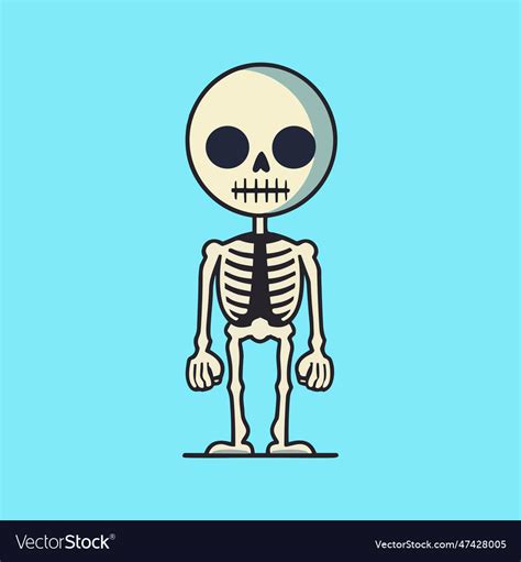 Happy halloween skeleton Royalty Free Vector Image