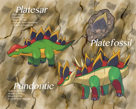 Fossil line fakemon by Hyshirey on DeviantArt