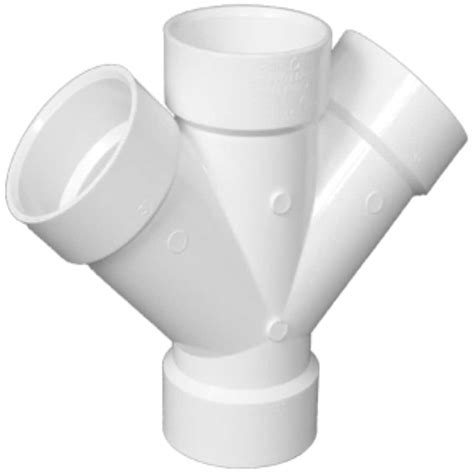 Shop Charlotte Pipe PVC Schedule 40 Double Wye Fitting at Lowes.com