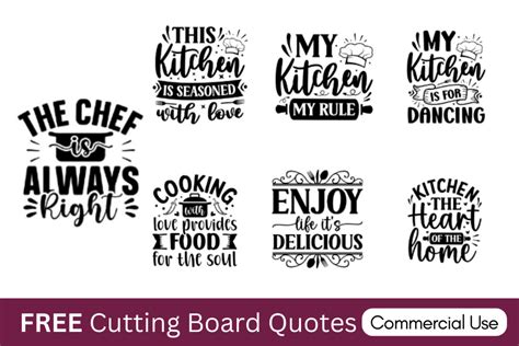 Cutting Board Quotes & Sayings: FREE Cricut SVG Templates